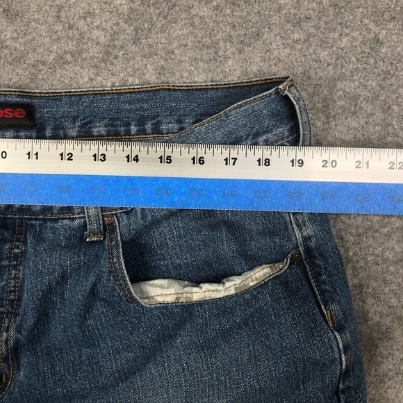 Anchor Blue 38x30 Loose Baggy Vtg 90s Grunge Skate Classic Wash Denim Baggy - Picture 7 of 12